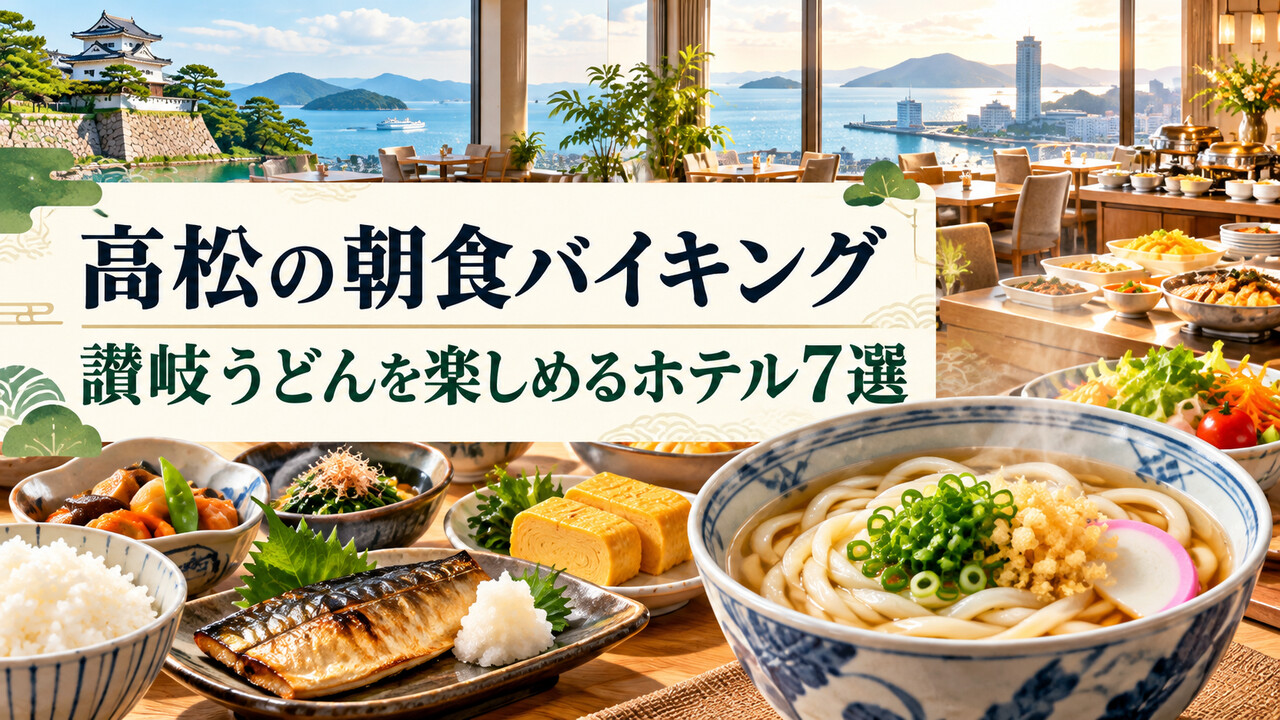 高松で朝食バイキングと讃岐うどんを楽しめるホテル7選